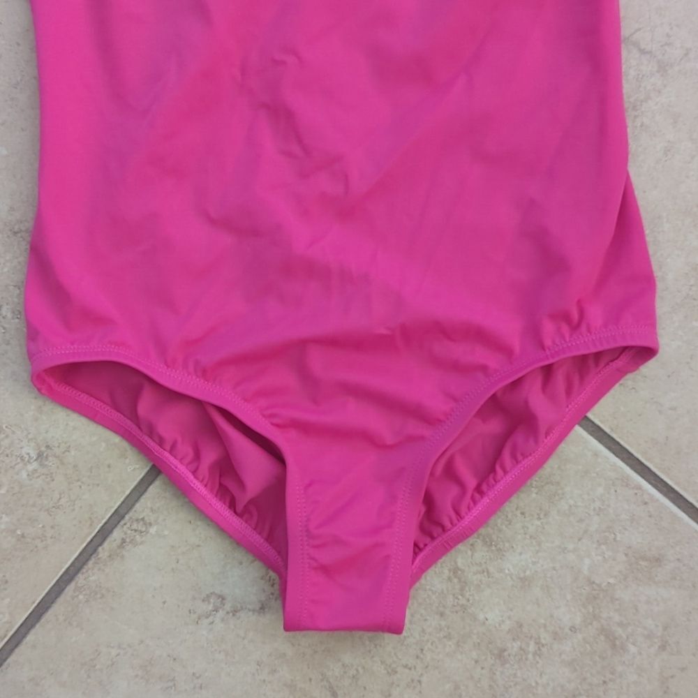 NWT Nike Girls Pink Racerback One Piece Swimsuit - L - Picture 3 of 8